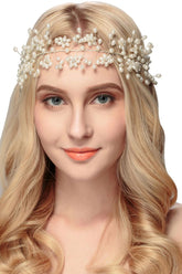 Beautiful Alloy &Imitation Pearls Party Headbands Headpiece with Rhinestone